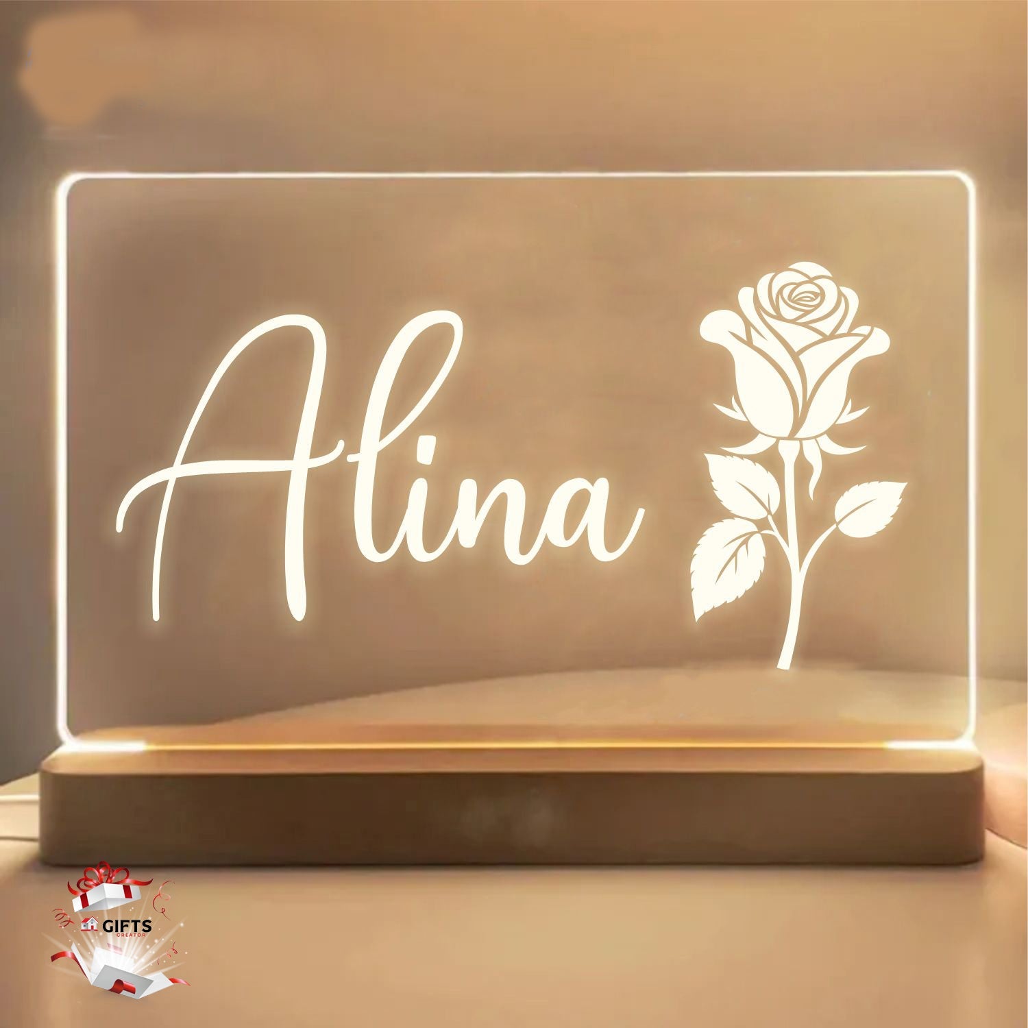 Customized 3d Illusion Couple Name Lamp | NL17