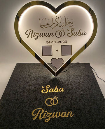 Customized Nikkah Thumb Frame for special day