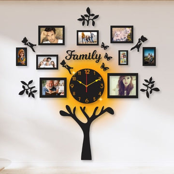 3D Wooden Wall Clock For Gifts