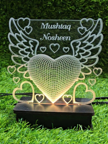 Wings Heart customised lamp | NL39