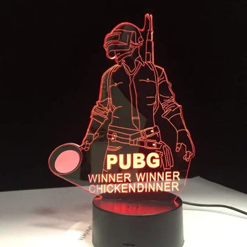 Customize 3d lllusion PUBG Mobile Table Lamp | NL30